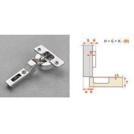 SALICE CERNIERA AMMORTIZ C7A6GE9 COLLO 9 110 GRADI