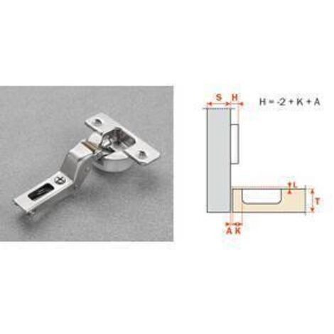 SALICE CERNIERA AMMORTIZZATA C7A6PE9 COLLO 18 - 25 pezzi