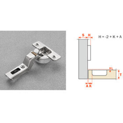 SALICE CERNIERA AMMORTIZZATA C7A6PE9 COLLO 18- 25,0 pz