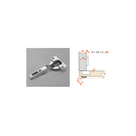 SALICE CERNIERA AUTOMATICA CNA7A99 COLLO  0- 50,0 pz