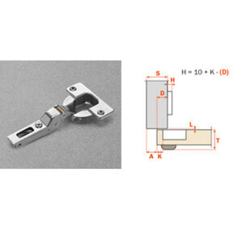 SALICE CERNIERA AUTOMATICA CNA7G99 COLLO  9 94 GRADI 25 PZ