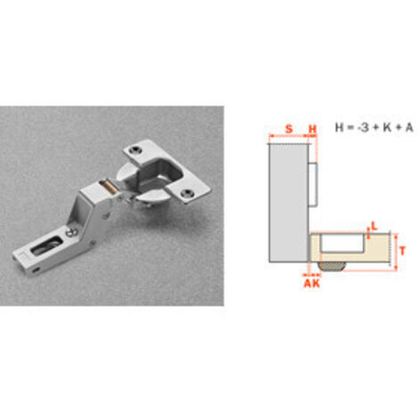 SALICE CERNIERA AUTOMATICA CNA7P99 COLLO 22- 25,0 pz