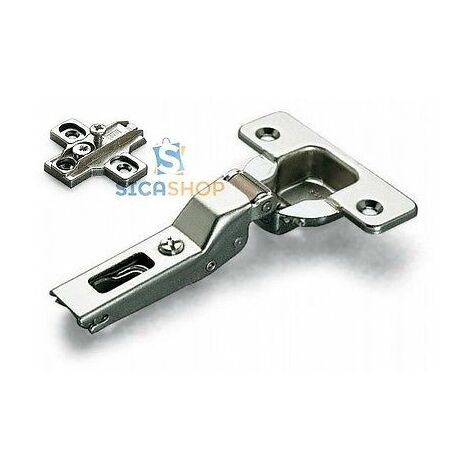 Salice Cerniera + Basetta Regolabile a croce chiusura automatica mm35 collo9