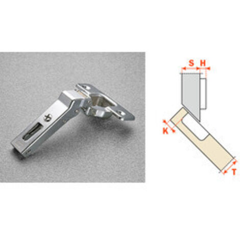 SALICE CERNIERA C2ABV99 COLLO 45 ANG POS SORMONTO- 25,0 pz