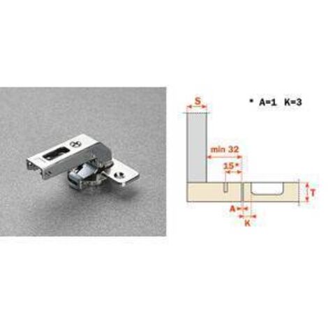 SALICE CERNIERA CONTROCOLLO C2ABN99 CORTA - 25 pezzi