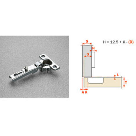 SALICE CERNIERA MINI C6A7C99 COLLO BASSO 0- 25,0 pz