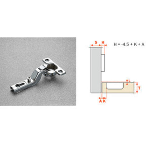 SALICE CERNIERA MINI C6A7S99 COLLO MEDIO 9  94 GRADI 25 PZ
