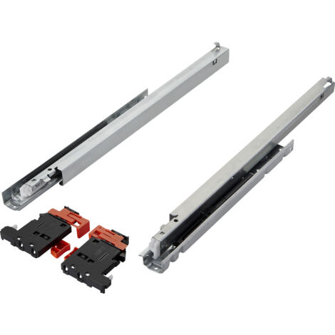 Salice Tablarauszug Vollauszug mit 3D Verstellung SHELF SMOVE 450 mm 30 kg, Soft-Close Dämpfung, 1 Paar