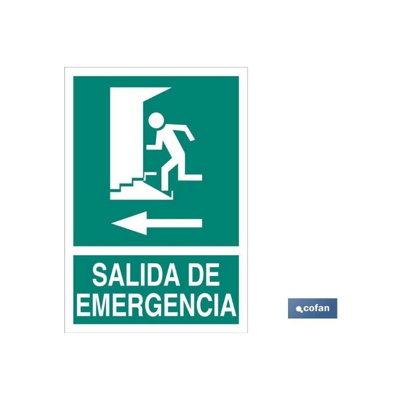 

PLIMPO señal luminescente 148x105mm salida de emergencia texto
