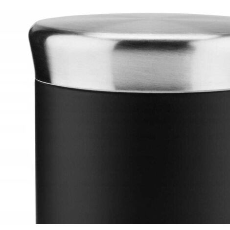 Salière décorative en verre noir, 150 ml
