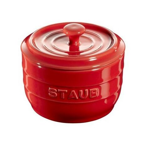 Salière en céramique 10 cm Rouge
