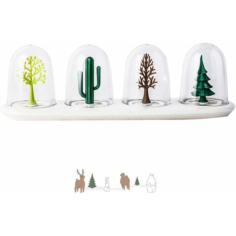 Fei Yu - Salière et poivrière, ensemble de secoueurs d'assaisonnement, modèle de plante