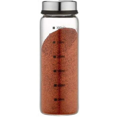 Salières et poivrières avec Trous de coulée réglables - Distributeur Parfait pour Vos sels, 300 MLAccessoire de rangement pour cuisine