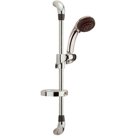 saliscendi 60 cm colonna per doccia asta con portasapone e doccetta
