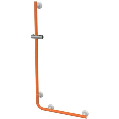 Saliscendi angolare con maniglia 120x60 arancio senza doccino e flessibile