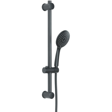 Saliscendi con doccetta 3 getti nero opaco serie TECH 13 Gedy