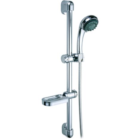 Saliscendi con doccetta bagno multifunzione in acciaio cromato