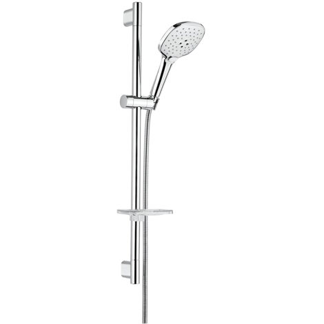 Saliscendi con doccia a 3 getti  mod. spartaco cromo