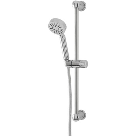 Saliscendi Cromato Con Soffione Monofunzione 11,5x6,5x58cm