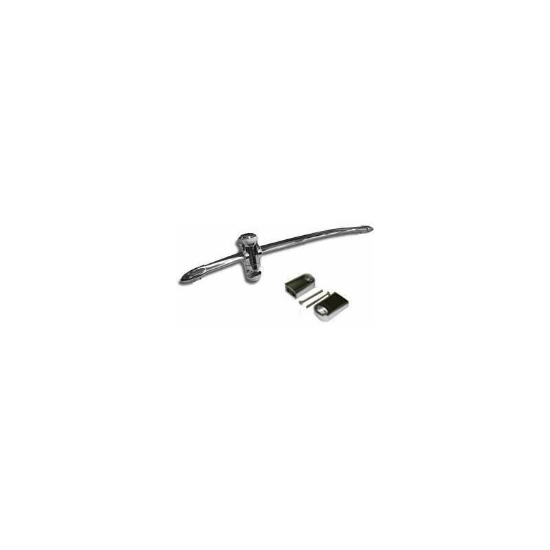 

Conjuto De Ducha curvo con corredera para cabinas Novellini SALISHKC6-K | Cromo