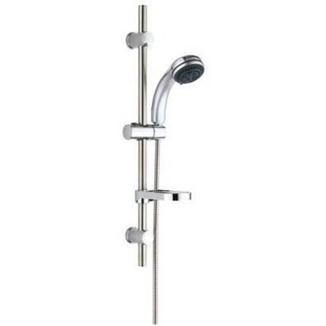 SALISCENDI DOCCETTA 5 GETTI IBISCO EFFE - ABS CROMATO TUBO MM 25 + FLEX CM 150 + D.MM 82 - 1 pezzo