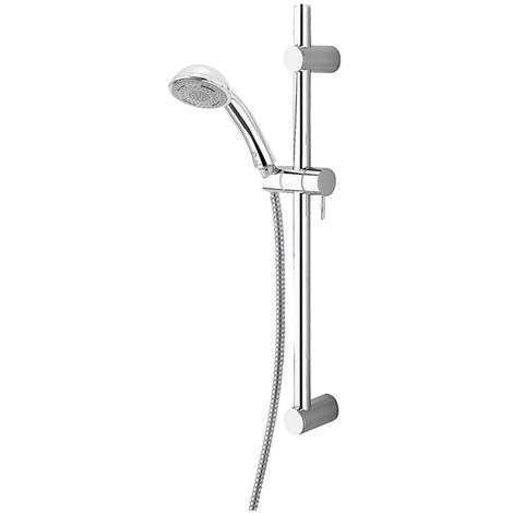 Ricambi Saliscendi Doccia Grohe.Saliscendi Doccia Bossini Con Asta Murale Fissaggio Libero 74 Cm E Doccia Duetto Rain Dc3999