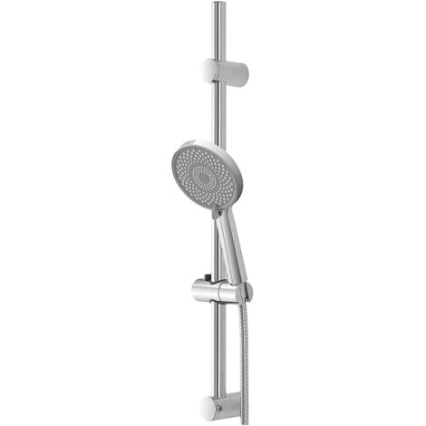 Saliscendi doccia regolabile 60 cm con doccetta a 3 tipi di getto