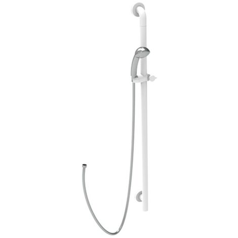 Saliscendi doccia verticale 120 cm bianco - Serie - Nylon