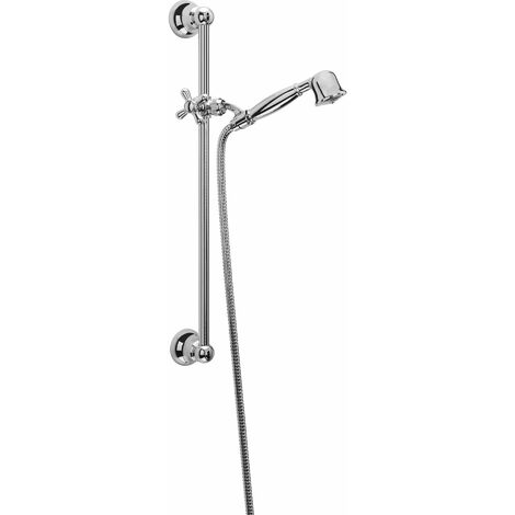 Saliscendi in ottone stile retrò Damast Antico 14340  Cromo
