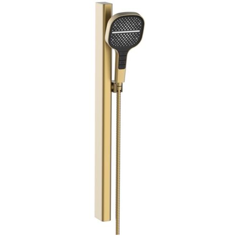 Saliscendi oro opaco a 3 getti con pulsanti integrati - serie Mercurio