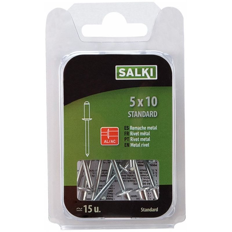 

SALKI 0324008 - Blister de remache standard al/ac 4 x 8 mm - negro