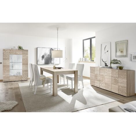 Salle à manger complète moderne en bois SARA