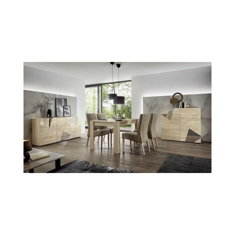 Salle à manger vittoria chêne Sonoma - avec