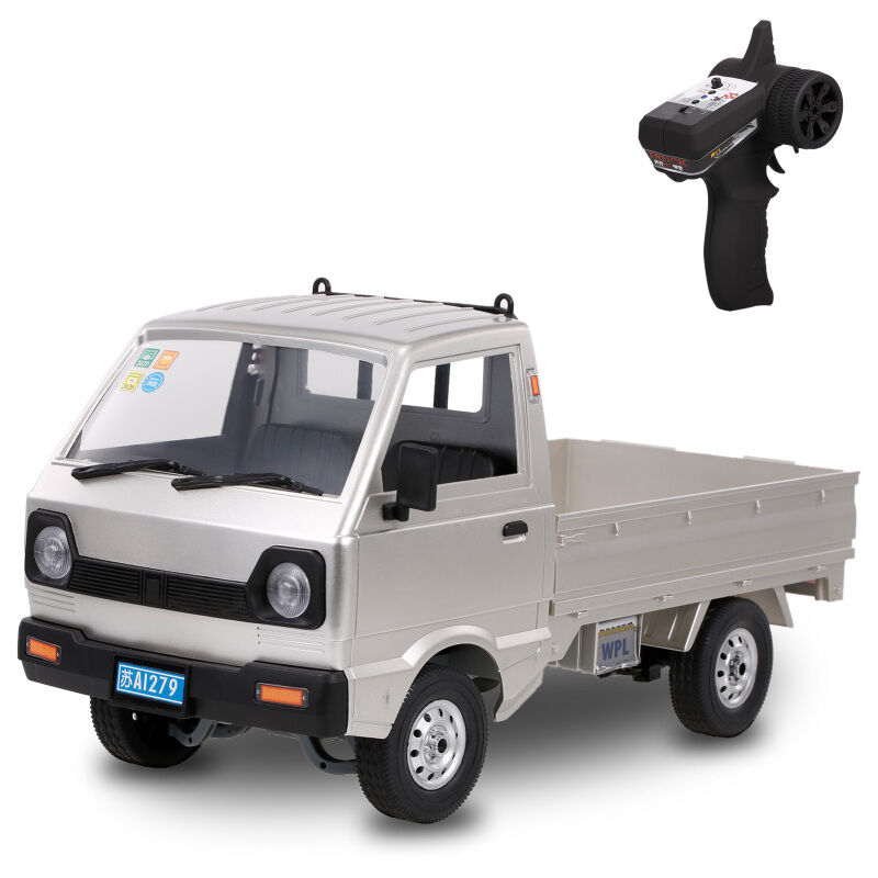 WPL D12 RC Truck 2.4Ghz RC Car 1/10 RC Toy RTR Car Cadeau pour adultes Enfants Garçons Moteur central Propulsion arrière