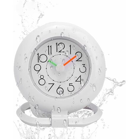 Humidité LCD résistant douche horloge salle de bain cuisine murale horloge  température de l'eau mesure avec ventouse - Cdiscount Maison