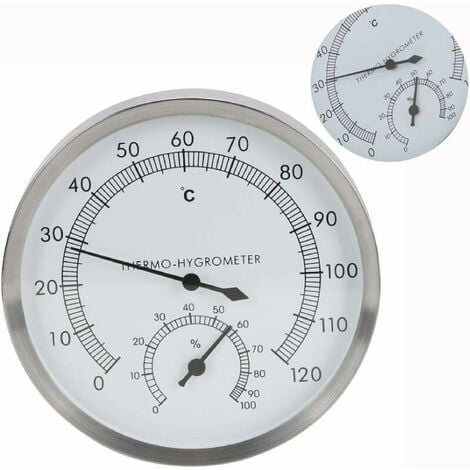 MAVORI® Hygromètre 2 en 1 analogique et thermomètre d'intérieur en