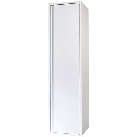 Sally Badezimmer Hochschrank 135 cm Weiß hochglanz