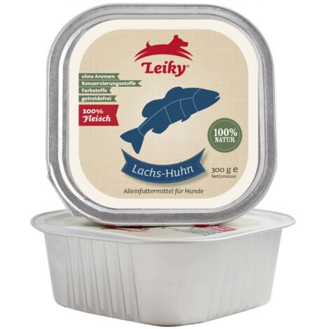 Salmone con pollo 300 g  cibo per cani  acidi Omega  vitamine del gruppo B e minerali  Leiky