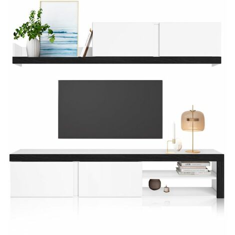 Salón Axis 180 Blanco - Ceniza (ancho) x 37cm (alto)