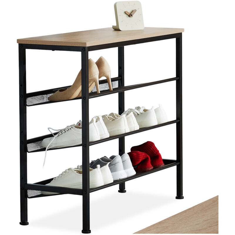 Tectake - tagère à chaussures wolverhampton 75,5x30,5x69,5cm -