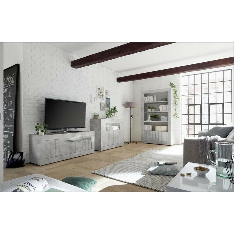 Salon complet samantha 3 éléments béton