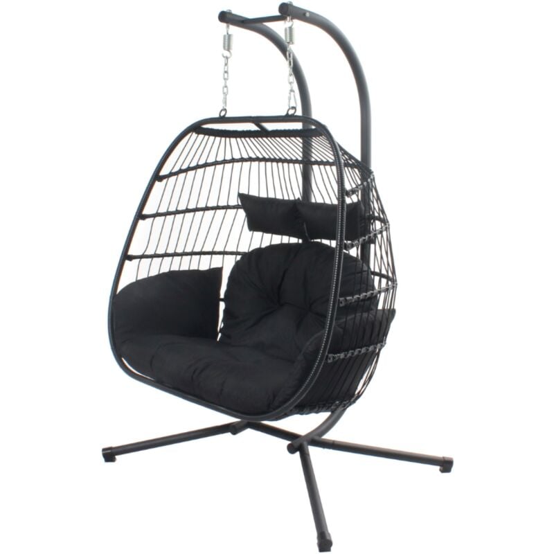 Faro - Fauteuil suspendu 2 places noir