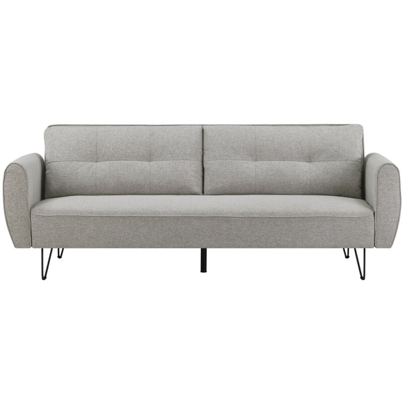 SOHO - Canapé design convertible 3 places gris clair