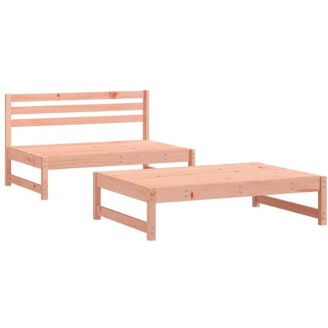 Salon de jardin 2 pcs，Mobilier de jardin bois massif douglas CFW26392