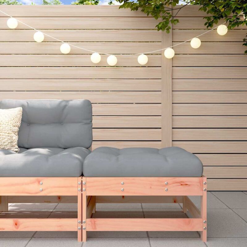 Vidaxl - Repose-pied de jardin avec coussin bois massif douglas