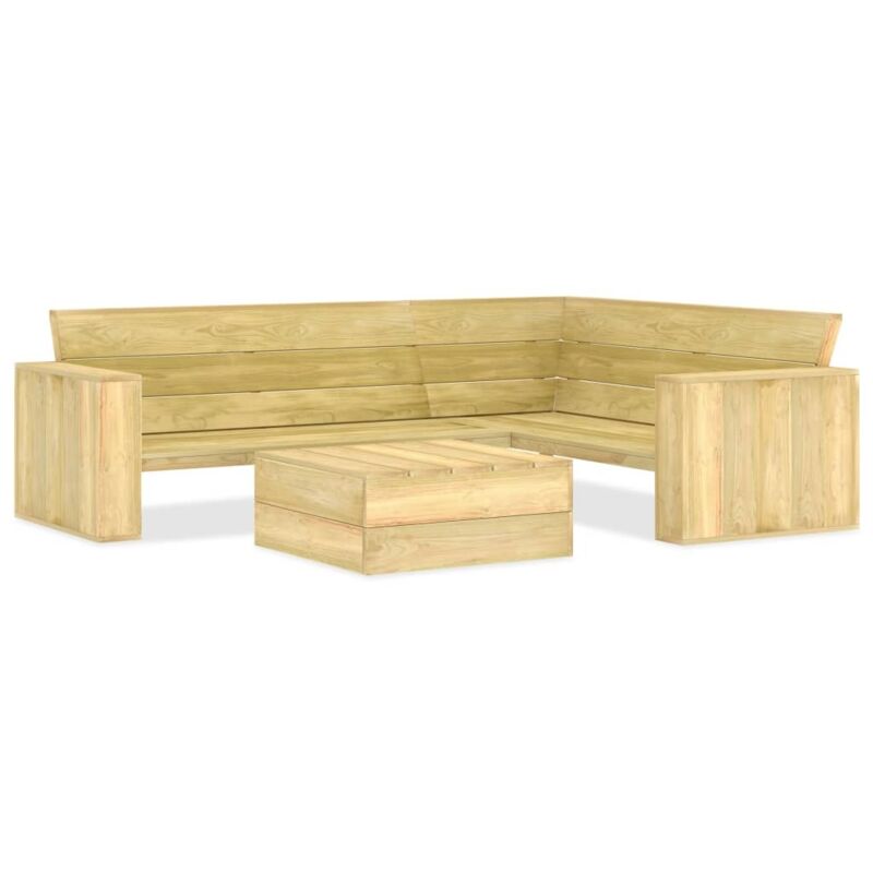 Vidaxl - Salon de jardin 2 pcs Bois de pin imprégné
