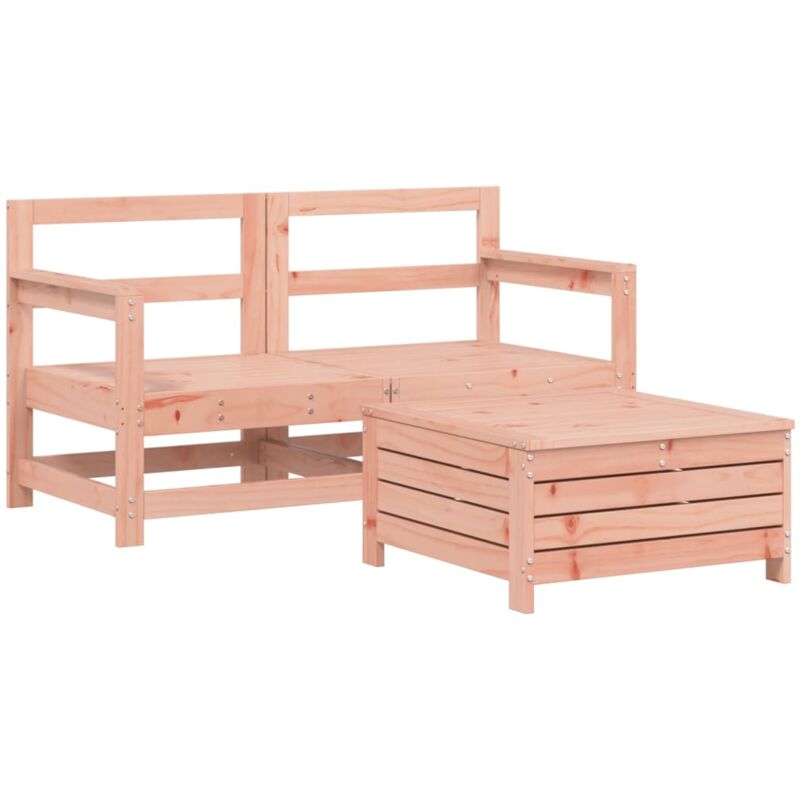 Vidaxl - Salon de jardin 3 pcs bois massif sapin de douglas