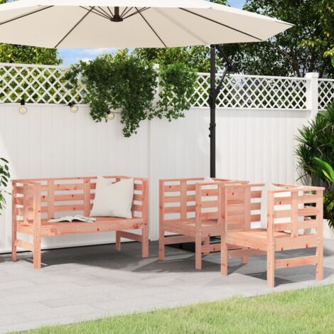 Salon de jardin 3 pcs bois massif douglas vidaXL40955