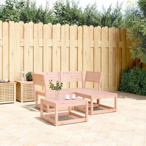 Salon de jardin 3 pcs-Lot de 3 Mobilier de jardin-Meuble de jardin bois massif de Douglas