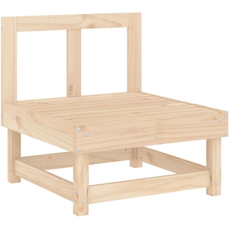 Canapé central de jardin bois de pin massif